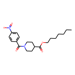 Isonipecotic acid, N-(4-nitrobenzoyl)-, heptyl ester