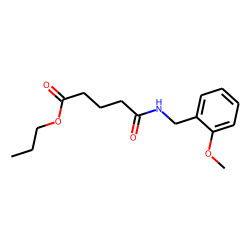 Glutaric acid, monoamide, N-(2-methoxybenzyl)-, propyl ester