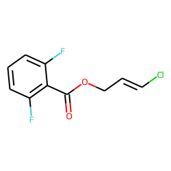 2,6-Difluorobenzoic acid, 3-chloroprop-2-enyl ester