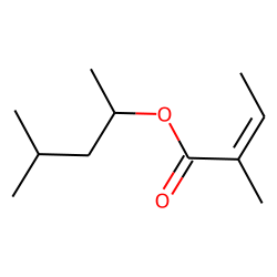 4-Methylpentan-2-yl (E)-2-methylbut-2-enoate