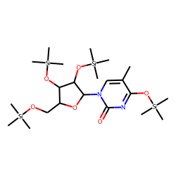 Thymine riboside, TMS