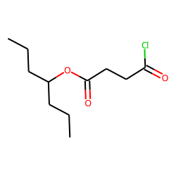 Succinic acid, monochloride, 4-heptyl ester