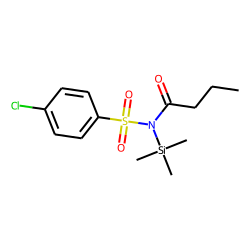 Benzenesulfonamide, 4-chloro, N-trimethylsilyl-N-butyryl-