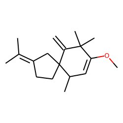 2-Methoxy-3,3-dimethylspirovetiva-1,4(15),7(11)-triene