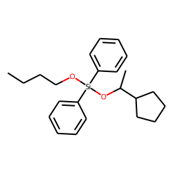 Silane, diphenylbutoxy(1-cyclopentylethoxy)-
