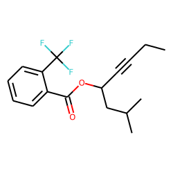 2-Trifluoromethylbenzoic acid, 2-methyloct-5-yn-4-yl ester