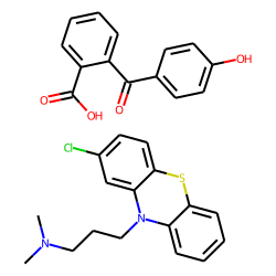 Phenothiazine, 2-chloro-10-(3-dimethylaminopropyl)-, cmpd with o-(p-hydroxybenzoyl)benzoic acid (1 to 1)