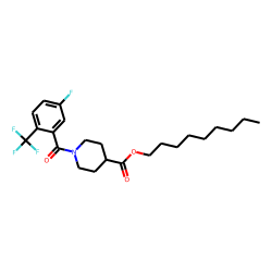 Isonipecotic acid, N-(3-fluoro-6-trifluoromethylbenzoyl)-, nonyl ester