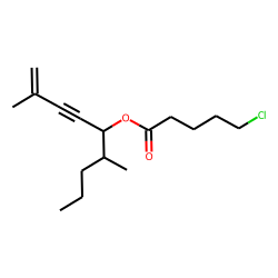 5-Chlorovaleric acid, 2,6-dimethylnon-1-en-3-yn-5-yl ester
