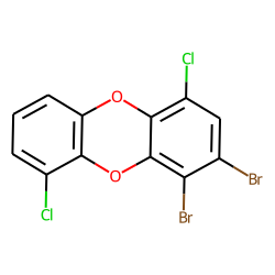 1,2-dibromo,4,9-dichloro-dibenzo-dioxin