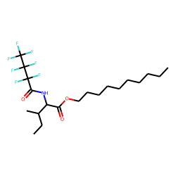 l-Isoleucine, n-heptafluorobutyryl-, decyl ester
