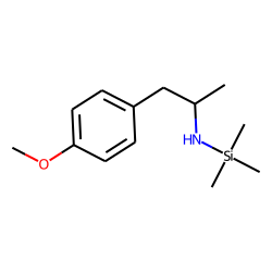(.+/-.)-p-Methoxyamphetamine, N-trimethylsilyl-