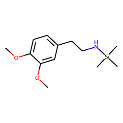3,4-Dimethoxyphenylthylamine, N-trimethylsilyl-