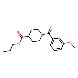 Isonipecotic acid, N-(3-methoxybenzoyl)-, propyl ester