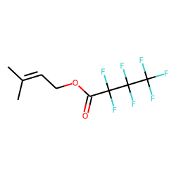 3-Methyl-2-buten-1-ol, heptafluorobutyrate