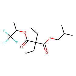 Diethylmalonic acid, isobutyl 1,1,1-trifluoroprop-2-yl ester