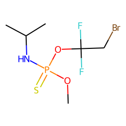 O-Methyl-O-(1,1-difluoro-2-bromoethyl)-N-isopropyl-phosphorothioamidate