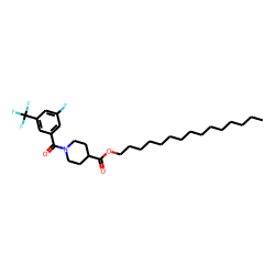 Isonipecotic acid, N-(3-fluoro-5-trifluoromethylbenzoyl)-, pentadecyl ester
