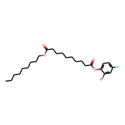 Sebacic acid, 2-bromo-4-fluorophenyl nonyl ester
