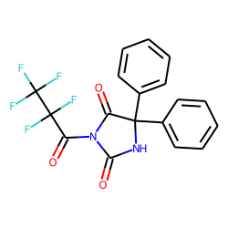 5,5-Diphenylhydantoin, 3-pentafluoropropionyl-