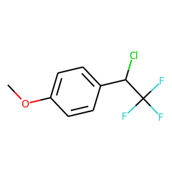 Benzene, 1-methoxy-4-(1-chloro-2,2,2-trifluoroethyl)