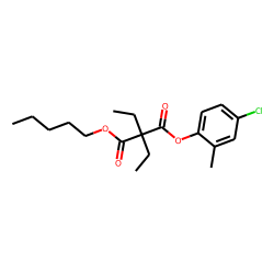Diethylmalonic acid, 4-chloro-2-methylphenyl pentyl ester