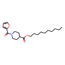 Isonipecotic acid, N-(2-furoyl)-, decyl ester