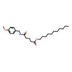 Glutaric acid, monoamide, N-(4-methoxybenzyl)-, undecyl ester