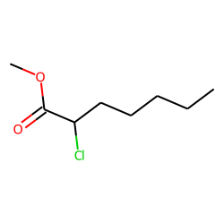 Heptanoic acid, 2-chloro, methyl ester
