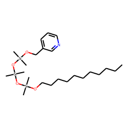 3-(Pyrrol[1,1,3,3,5,5-hexamethyl-5-(undecyloxy)trisiloxanyl]oxymorphomethyl)pyridine
