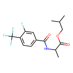 D-Alanine, N-(3-fluoro-4-trifluoromethylbenzoyl)-, isobutyl ester