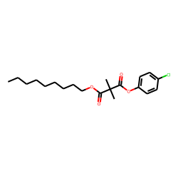 Dimethylmalonic acid, 4-chlorophenyl nonyl ester