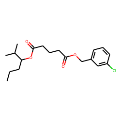 Glutaric acid, 3-chlorobenzyl 2-methylhex-3-yl ester