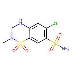 6-Chloro-2-methyl-7-sulfamyl-3,4-dihydro-1,2,4-benzothiadiazine-1,1-dioxide