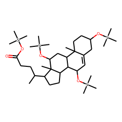 5-Cholenoic acid, 3-«beta»,7-«beta»-diol, TMS