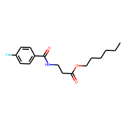 «beta»-Alanine, N-(4-fluorobenzoyl)-, hexyl ester