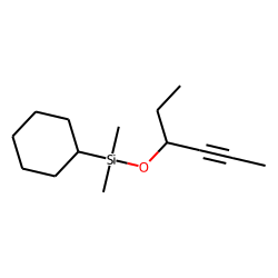 3-Cyclohexyldimethylsilyloxyhex-4-yne