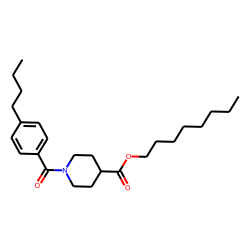 Isonipecotic acid, N-(4-butylbenzoyl)-, octyl ester