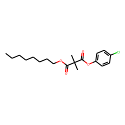 Dimethylmalonic acid, 4-chlorophenyl octyl ester