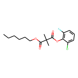 Dimethylmalonic acid, 2-chloro-6-fluorophenyl hexyl ester