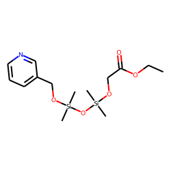 Ethyl ([1,1,3,3-tetramethyl-3-(pyridin-3-ylmethoxy)disiloxanyl]oxy)acetate