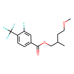 3-Fluoro-4-trifluoromethylbenzoic acid, 4-methoxy-2-methylbutyl ester
