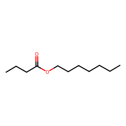 Butanoic acid, heptyl ester
