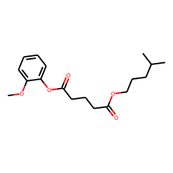 Glutaric acid, isohexyl 2-methoxyphenyl ester