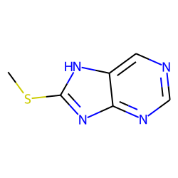 1H-Purine, 8-(methylthio)-