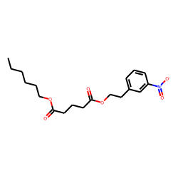 Glutaric acid, hexyl 3-nitrophenethyl ester