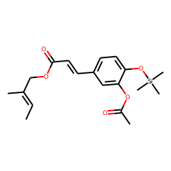 2-Methyl-2-butenyl (E)-3-acetylcaffeate, TMS