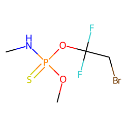 O-Methyl-O-(1,1-difluoro-2-bromoethyl)-N-metyl-phosphorothioamidate