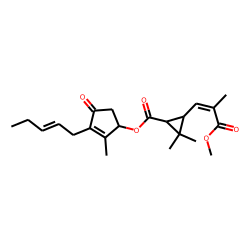 Cyclopropanecarboxylic acid, 3-(3-methoxy-2-methyl-3-oxo-1-propenyl)-2,2-dimethyl-, 2-methyl-4-oxo-3-(2-pentenyl)-2-cyclopenten-1-yl ester, [1R-[1«alpha»[S*(Z)],3«beta»(E)]]-
