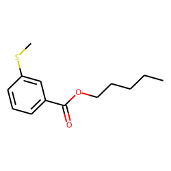 Benzoic acid, 3-(methylthio)-, pentyl ester